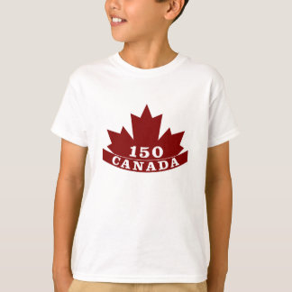 T-shirt de Canadá 150 dos miúdos