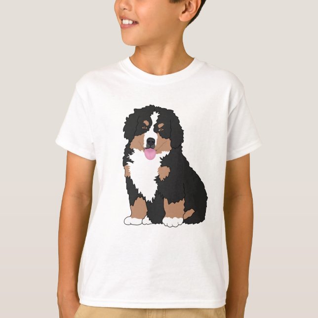 T-Shirt de Cão de Montanha Bernese (Frente)
