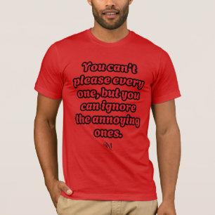 T-Shirt de Capa Curta : não é possível agradar a c