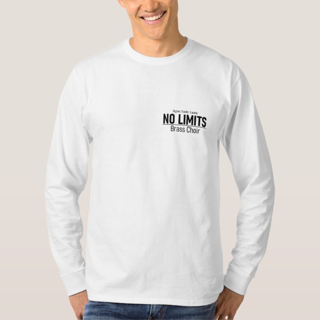 T-Shirt De Capa Longa Sem Limites (Frente)