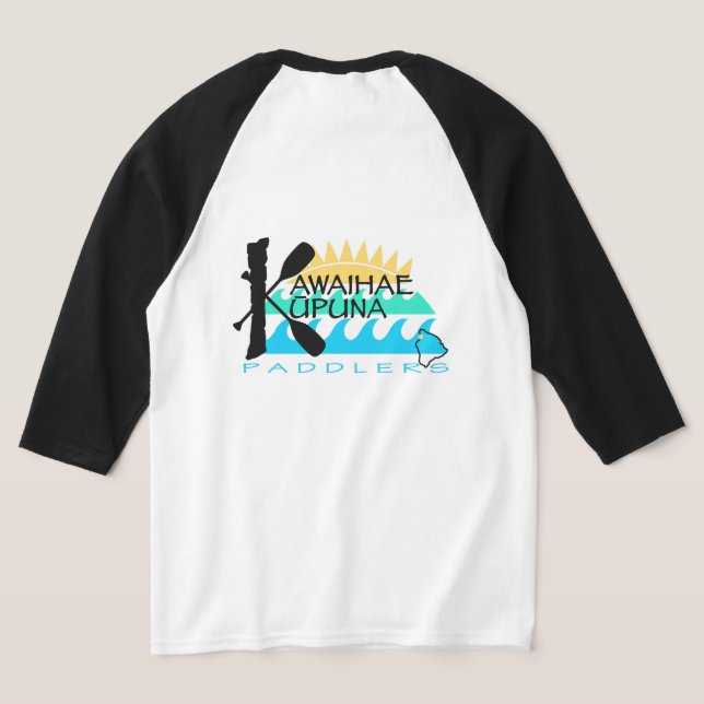 T-shirt de Capa Unisex 3/4 (Postura das costas)