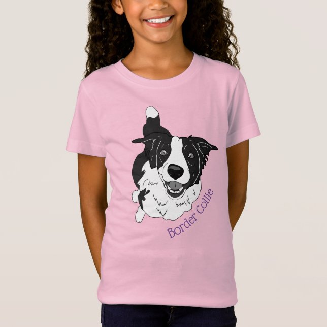 T-Shirt de Cartoon Coca-Collie-Fronteira (Frente)