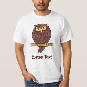 T-Shirt de Cartoon de Coruja