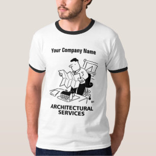 T-Shirt de Cartoon de Serviços de Arquitetura