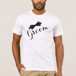 T-Shirt De Casamento Para O Alcance<br><div class="desc">Divirta-se com esta camisa confortável para o noivo. Se tiver alguma pergunta ou quiser assistência, por favor, não hesite em contactar-me em julieartwork4@gmail.com ou através de mensagens Zazzle e eu ficaria feliz em ajudar! Esta camisa pode ser encontrada na "Pearl Black Watusi Tacao Wedding Suite and Accessories" e "Dusty Rosa...</div>