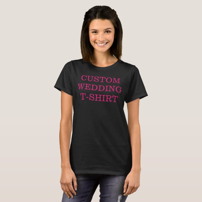 T-Shirt de Casamento Personalizado (Frente Completa)