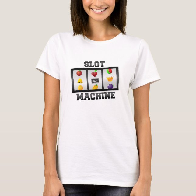 T-Shirt de Casino de Máquina de Faixas Horárias (Frente)