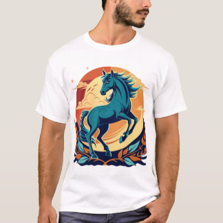 t-shirt de cavalo