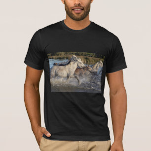 T-shirt de cavalos correndo