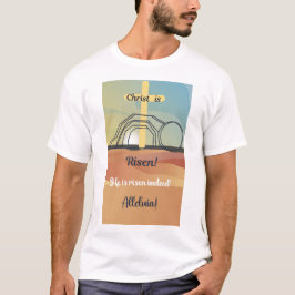 T-shirt de celebração de páscoas com Bíblia Verso