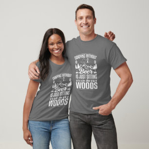 T-Shirt de cervejeira de acampamento engraçado