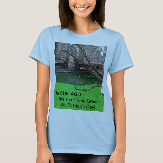 T-shirt de Chicago para o dia de St Patrick (Frente)