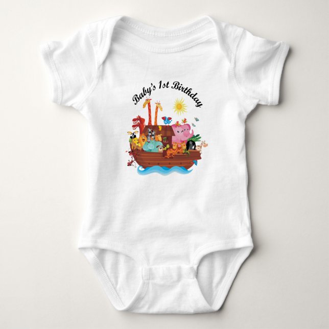 T-shirt de Childs da arca de Noah do primeiro (Frente)