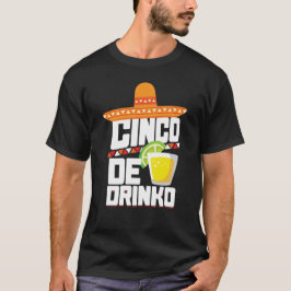 T-shirt de Cinco De Drinko Engraçado Cinco De Mayo