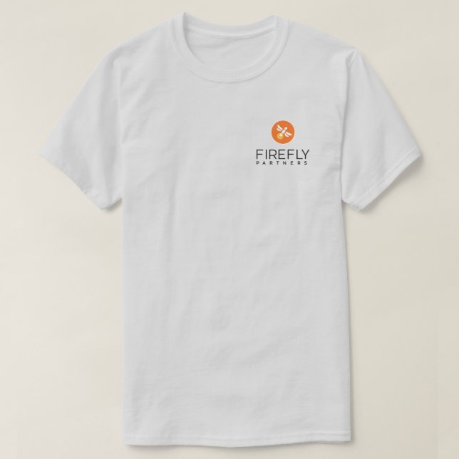 T-shirt de Cinza de Ajustado solta  (Frente do Design)