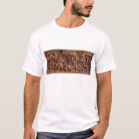 T-shirt de cinzeladura de madeira tailandês
