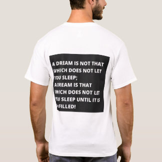 T-shirt de citação de motivação