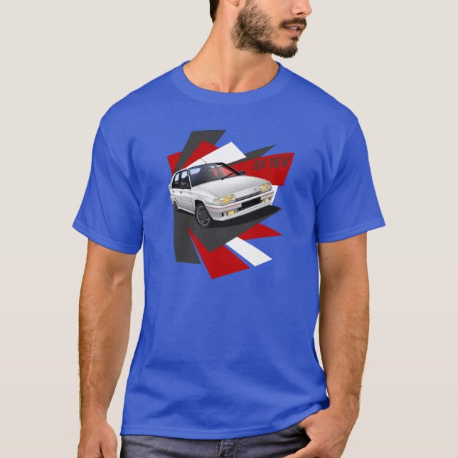T-shirt de Citroen BX 16V (branco) (Frente)