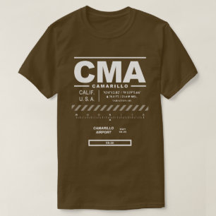 T-shirt de CMA do aeroporto de Camarillo