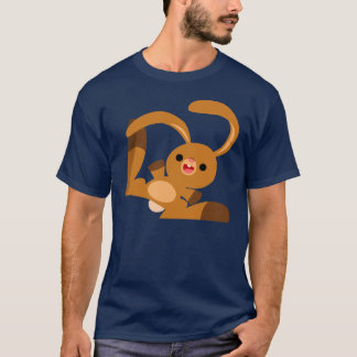 T-Shirt de Coelho de Cartoon Dançante