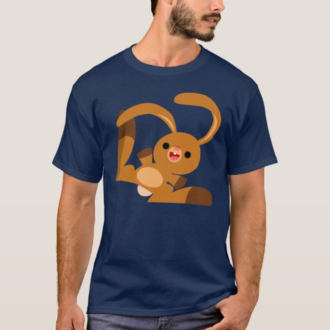 T-Shirt de Coelho de Cartoon Dançante (Frente)