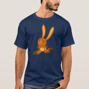 T-Shirt de Coelho de Cartoon Feliz
