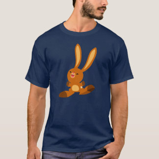 T-Shirt de Coelho de Cartoon Feliz