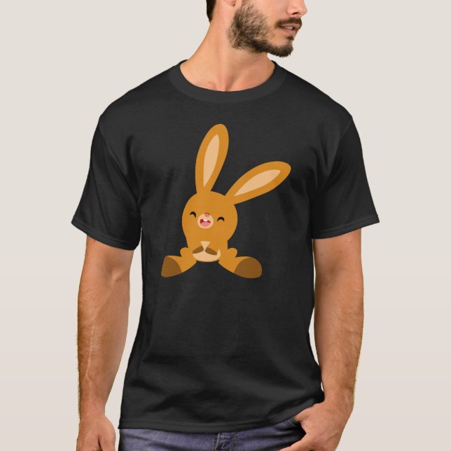 T-Shirt de Coelho de Cartoon Ridículo (Frente)