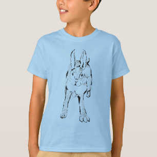 T-Shirt de coelho selvagem correndo
