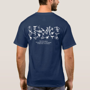 T-Shirt de Coleção de Aves Petroglicph