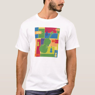 T-shirt de Colorblocks do violoncelo