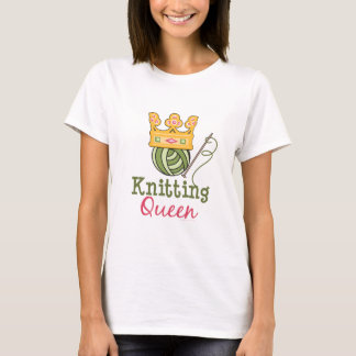 T-shirt de confecção de malhas da rainha