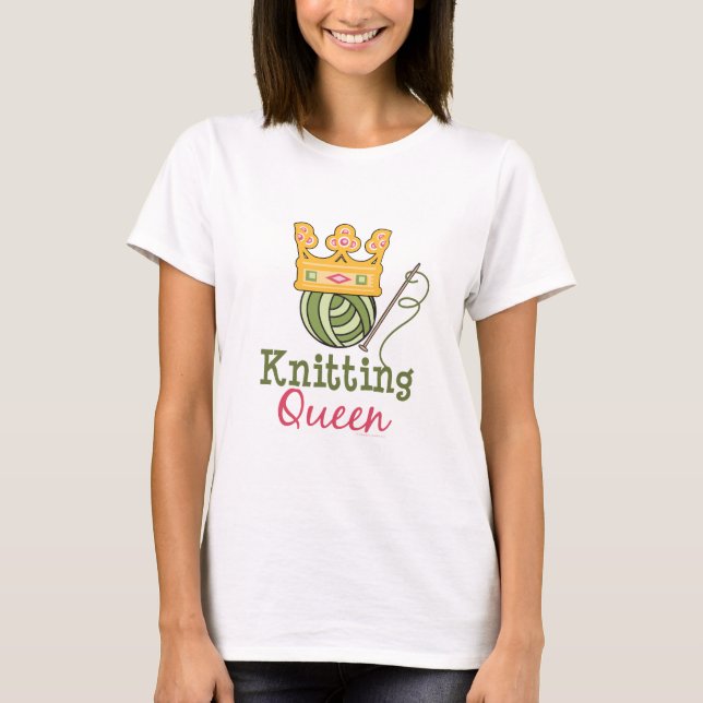 T-shirt de confecção de malhas da rainha (Frente)