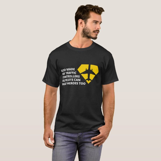 T-shirt de controlador aéreo (Frente Completa)