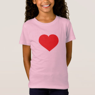 T-Shirt de coração vermelho