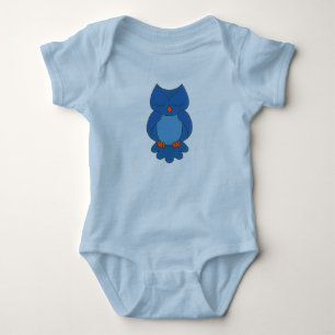 T-Shirt de coruja azul