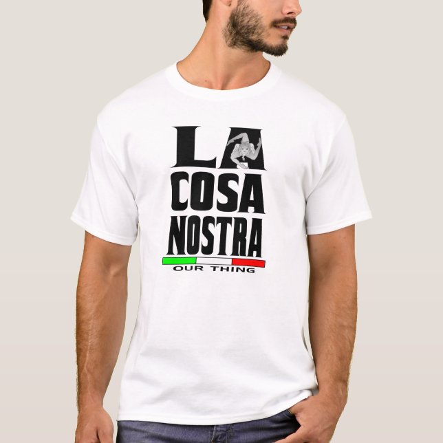 T-shirt de COSA NOSTRA do LA (NOSSA COISA) (Frente)