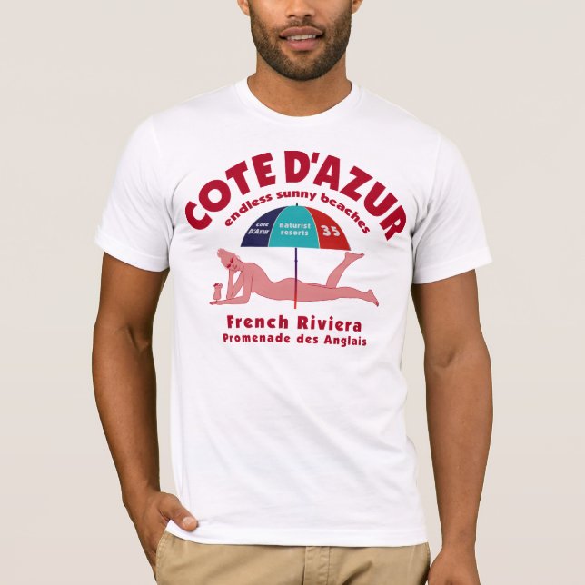 T-shirt de Cote d'Azur (Frente)