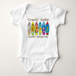 T-shirt De Crawlin T do gráfico do ~ hoje. .surfin amanh