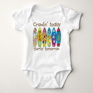 T-shirt De Crawlin T do gráfico do ~ hoje. .surfin amanhã
