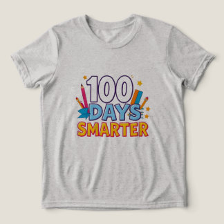 T-Shirt de Crianças 100 Dias Mais Inteligentes