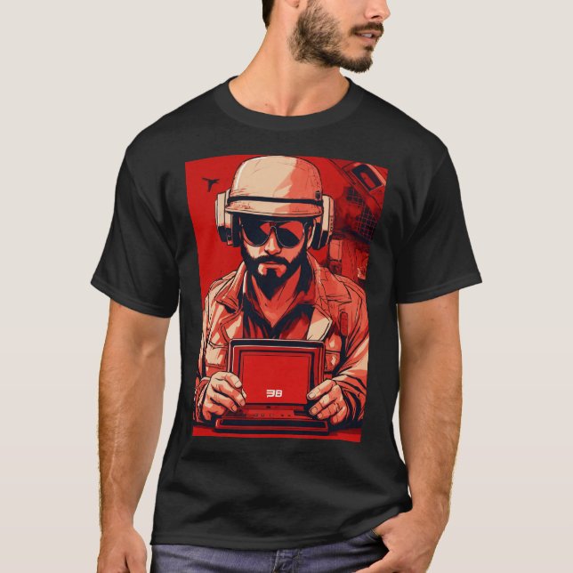 T-Shirt de Crônicas de Jogos Retro Quest (Frente)