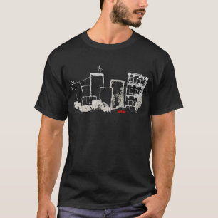 T-shirt de Crumbletown (branco no preto)