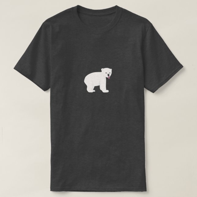 T-shirt de Cub de urso polar (Frente do Design)