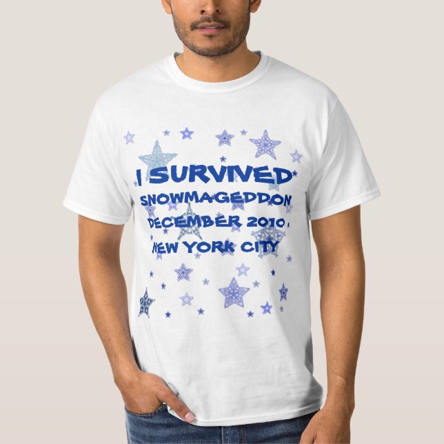 T-SHIRT DE CUSTOMIZEABLE SNOWMAGEDDON (Frente)