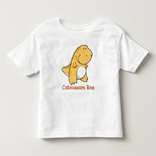 T-shirt de Cuteosaurs do dinossauro de Rex do (Frente)