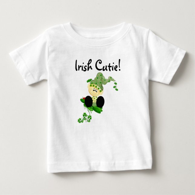 T-shirt de Cutie do irlandês do Leprechaun (Frente)