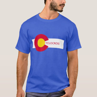 T-shirt de Cyclocross da bandeira de Colorado