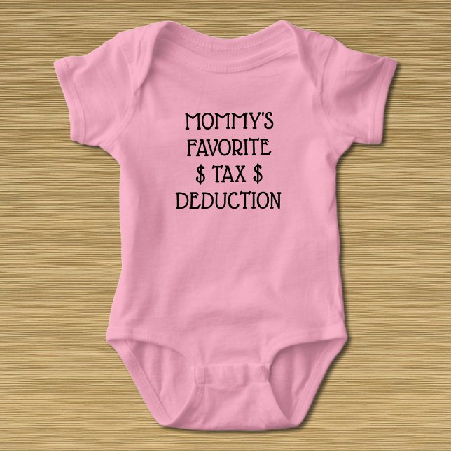 T-Shirt de Dedução Fiscal Favorita Da mamãe (Criador carregado)