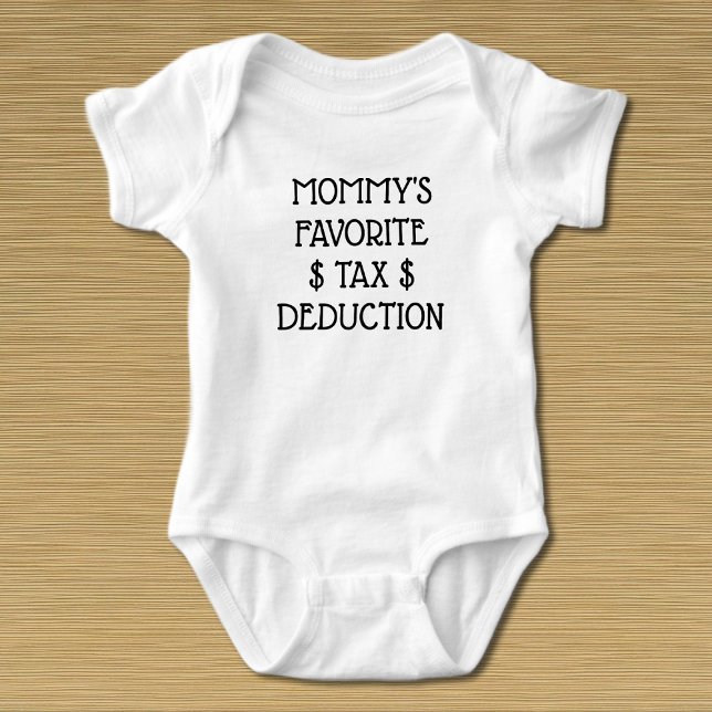 T-Shirt de Dedução Fiscal Favorita Da mamãe (Criador carregado)